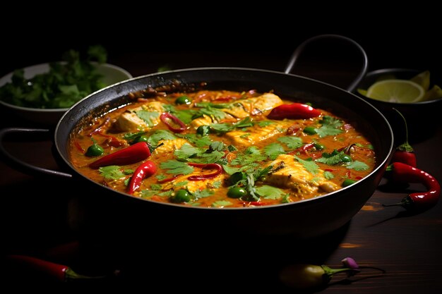 Indian fish curry indian food photography