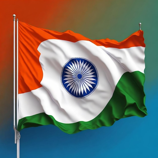 Indian flag Ai image design