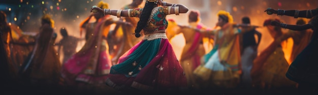 Foto sfondo di danza popolare indiana