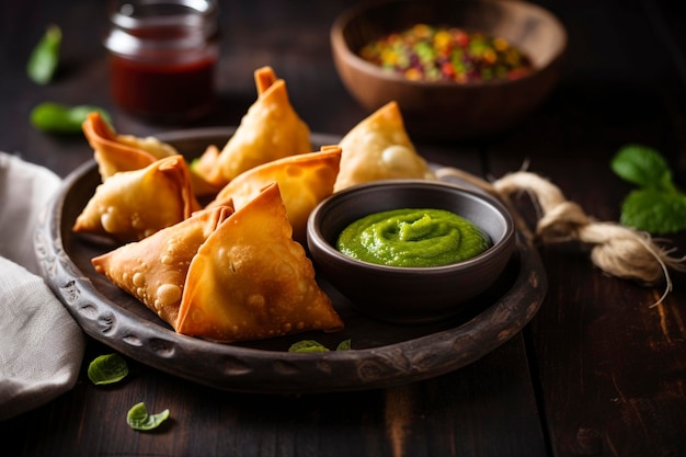 The indian food company is offering a variety of indian snacks.