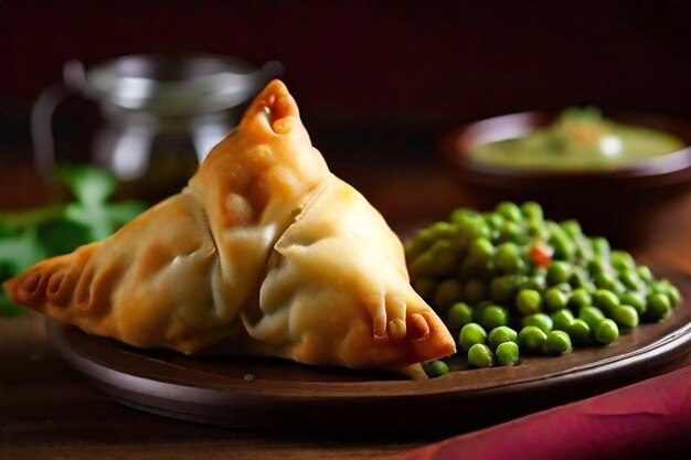 Indian food samosaa samosa is a deep fried or baked pastry with a savoury filling such as spiced potatoes onions peas