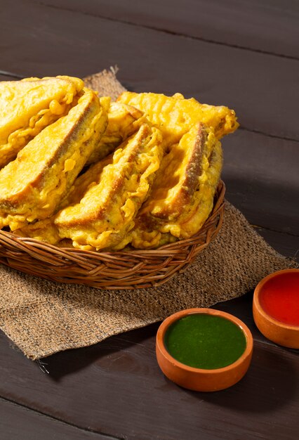 Indian Fried Snack Bread Pakora