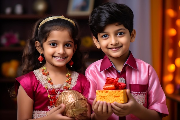 ディワリ祭でディヤをアレンジするインドの女の子