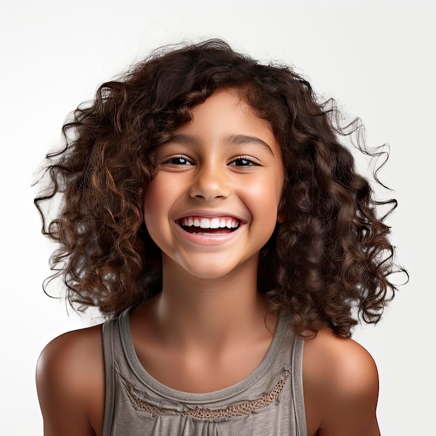 Indian girl child smiling