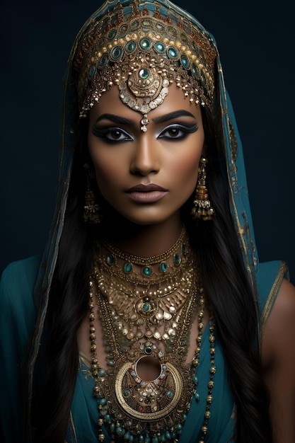 Indian Girl Modern portrait photo