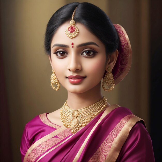 Indian girl in traditional dress