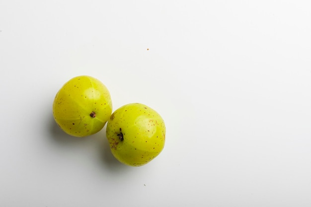 Indian gooseberry on white background