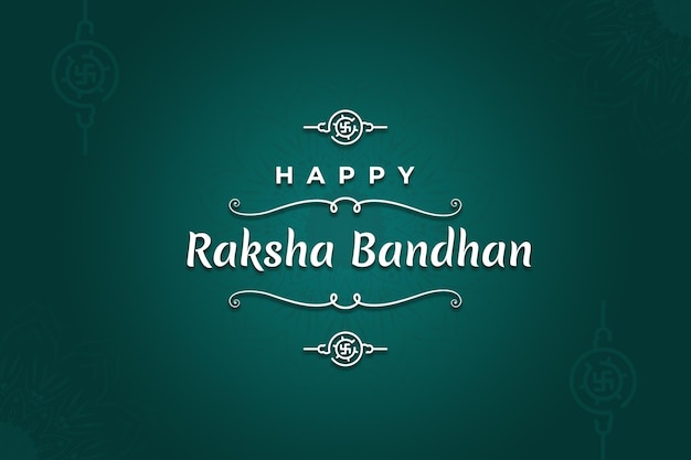 Indian happy raksha bandhan festival banner or rakhi poster