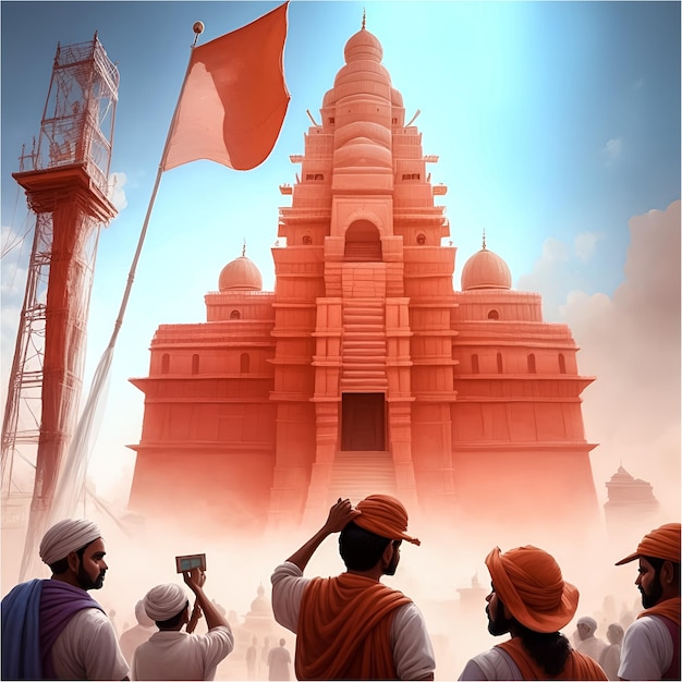 Indian Hindu Temple Construction Jai Shri Ram