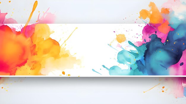 Photo indian holi festival of colors digital art illustration for social media banner template design