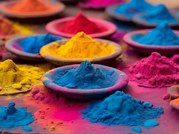 Indian Holi festival colours