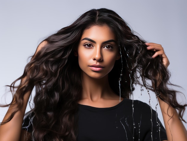 Indian Influencer Showcases Hair Transformation in Product Ad