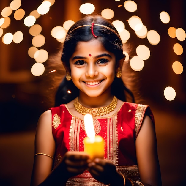 Foto bambini indiani celebrano diwali bhai dooj rakhi e raksha bandhan con fuochi d'artificio