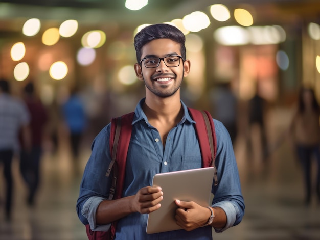 インド人の男子大学生