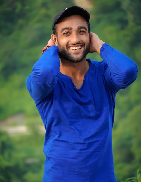 A indian man smiling image