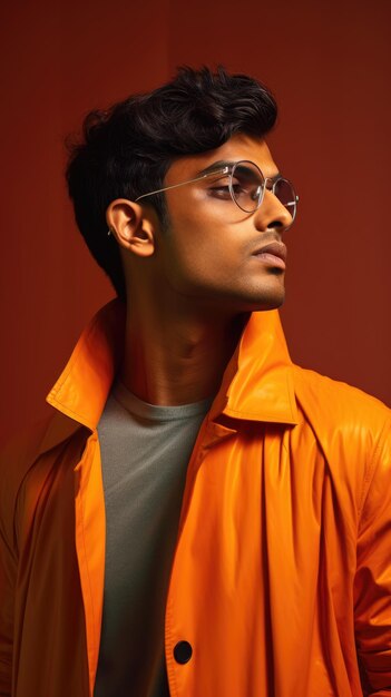 Indian man wearing glasses