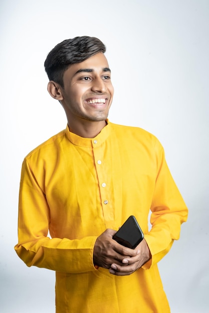 Indian man wearing traditional