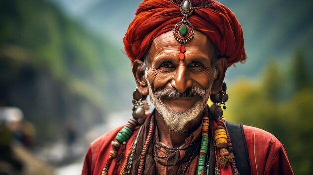 Photo indian old man