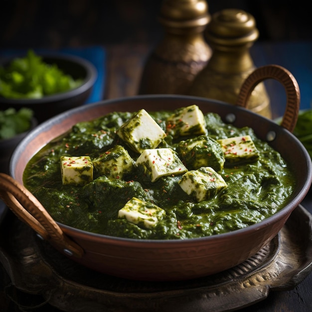 Photo indian palak paneer curry