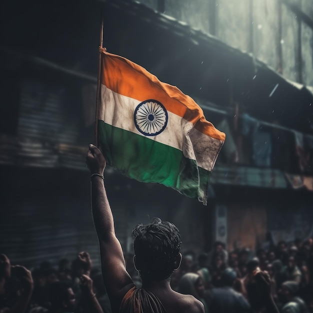インドの独立記念日を祝うインド人