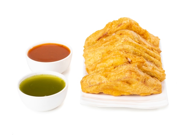 인도의 인기있는 티 타임 간식 빵 pakora