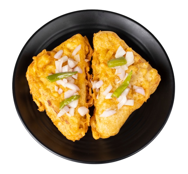인도의 인기있는 티 타임 간식 빵 pakora