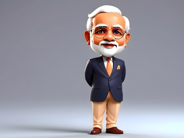 Photo indian prime minister narender modi standing gesture