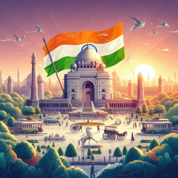 Photo indian republic day on january 26