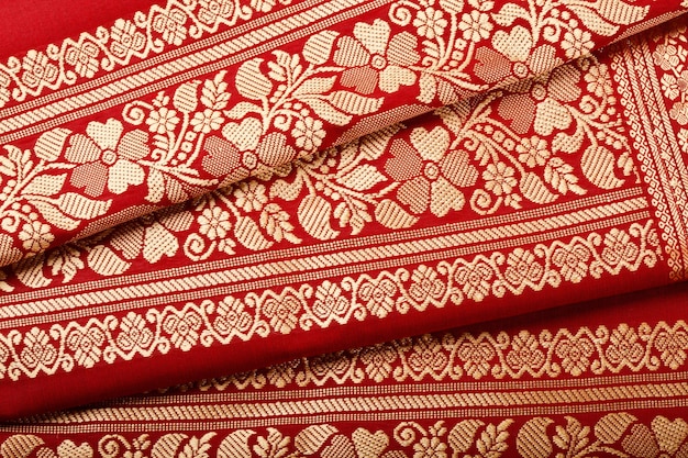 Indian sari close up