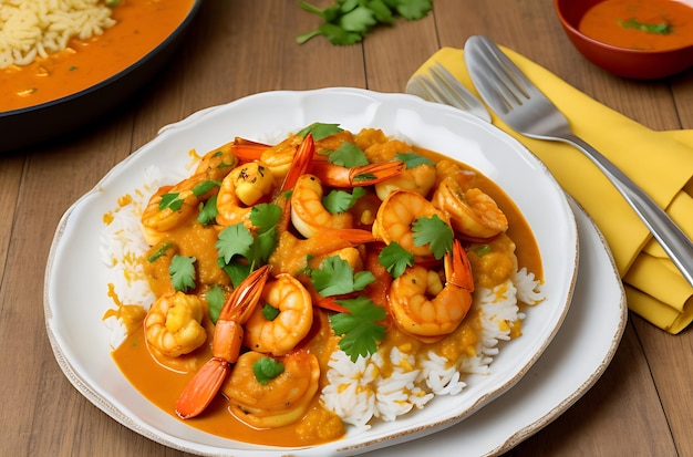 Indian shrimp curry