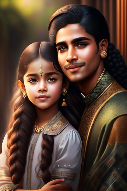 indian sister brother Image