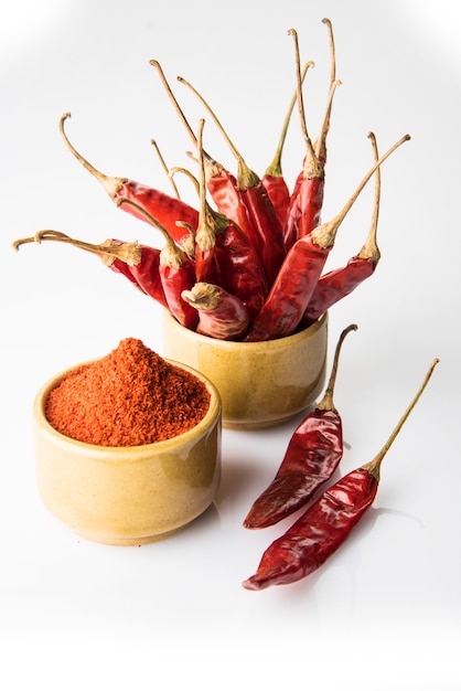 Indian spice Red chilli or lal mirch powder