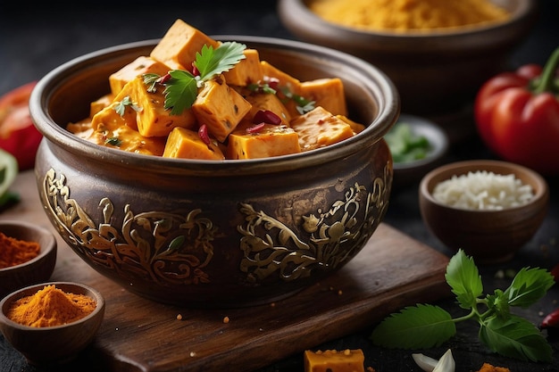 Photo indian spices shahi paneer