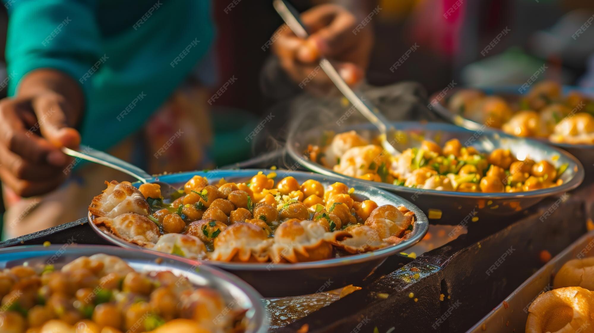 Premium Photo | Indian street food is a popular and delicious way to