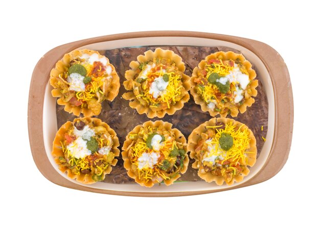 Premium Photo | Indian street food sev puri