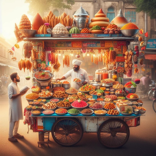 Premium Photo | Indian street food