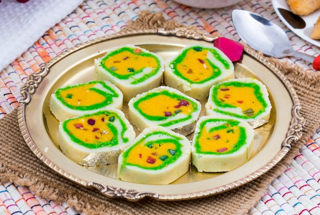 Indian Sweet food Mawa Peda