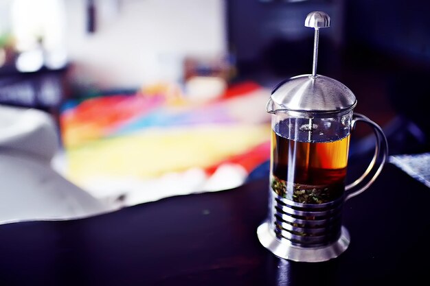Premium Photo | Indian tea / Indian tea concept in a glass teapot