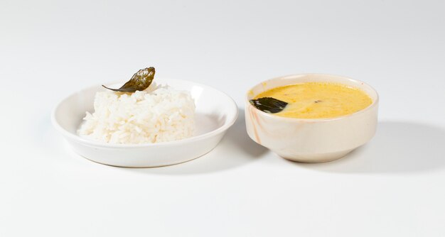 Indian Traditional Cuisine Kadhi Chawal