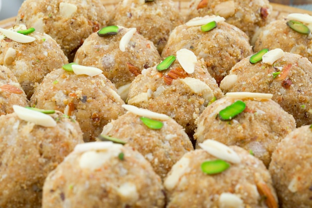 Indian traditional sweet food urad dal laddu