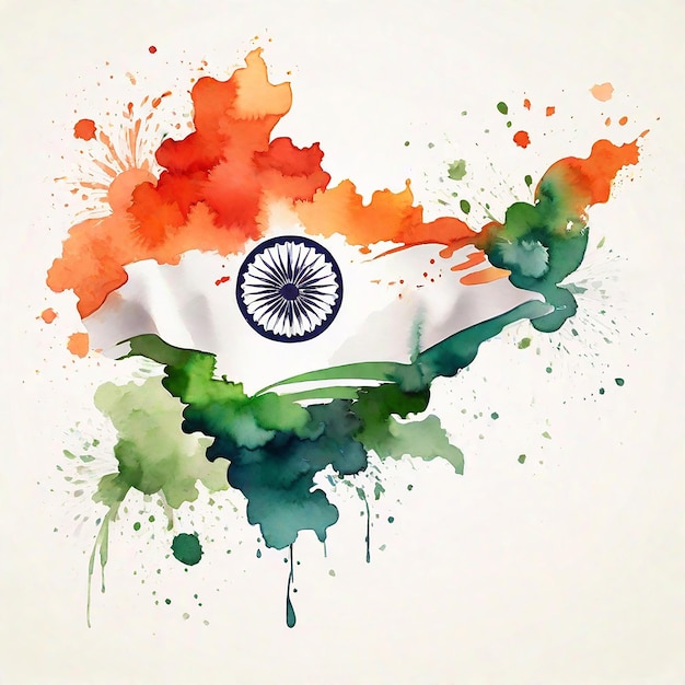 Indian tricolor flag theme watercolor texture patriotic background 26615090  Vector Art at Vecteezy