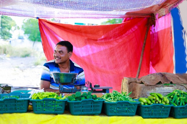 インドの野菜市場