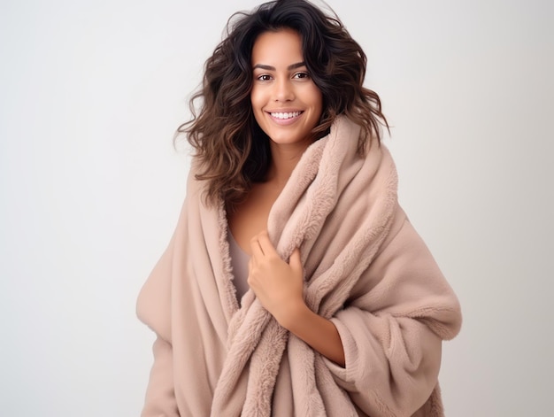 Indian winter fashion star her stylish cold attire and warm smile symbolize winter's allure