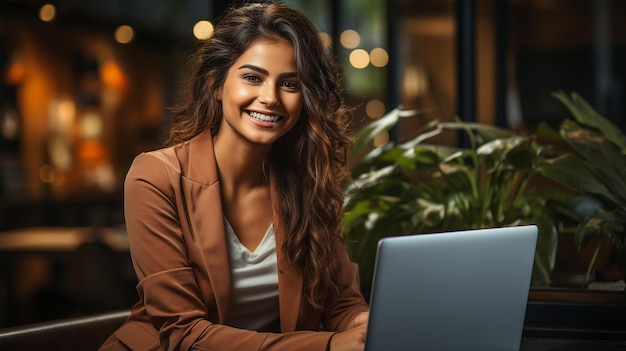 Indian woman working at a deskxA