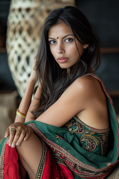 Photo indian womans portrait