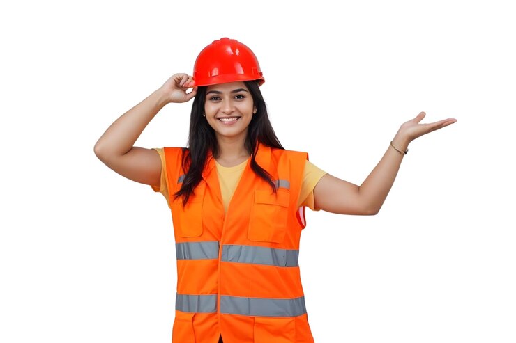 Indian women in safety equipment working