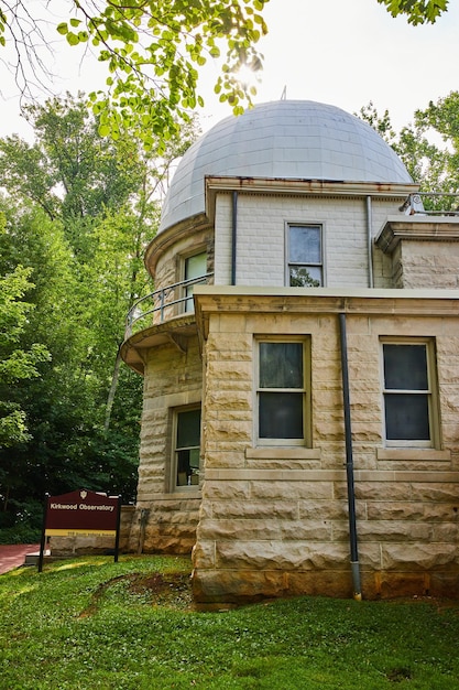 Indiana University observatory on campus