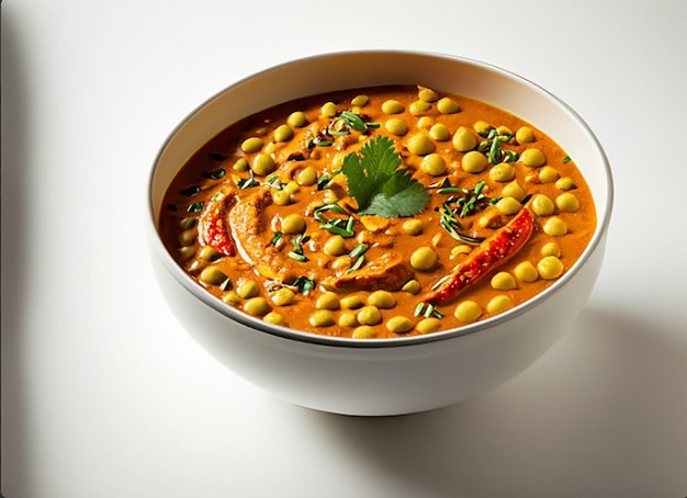 Indiase Dhal pittige curry in kom