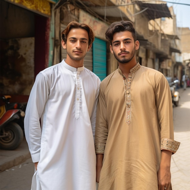 Indiase en Pakistaanse man Shalwar kameez