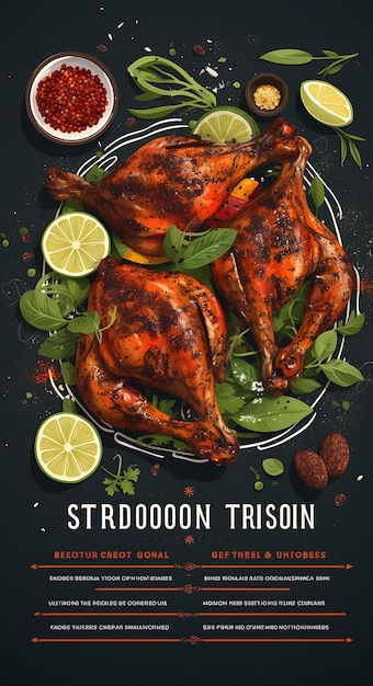 Indiase keuken en cultuur door middel van prachtige posters en ontwerp kleurrijk menu flyer concept